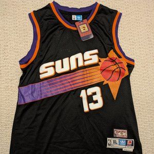 Steve Nash #13 Phoenix Suns Throwback Jersey Stitched Black Sz XL